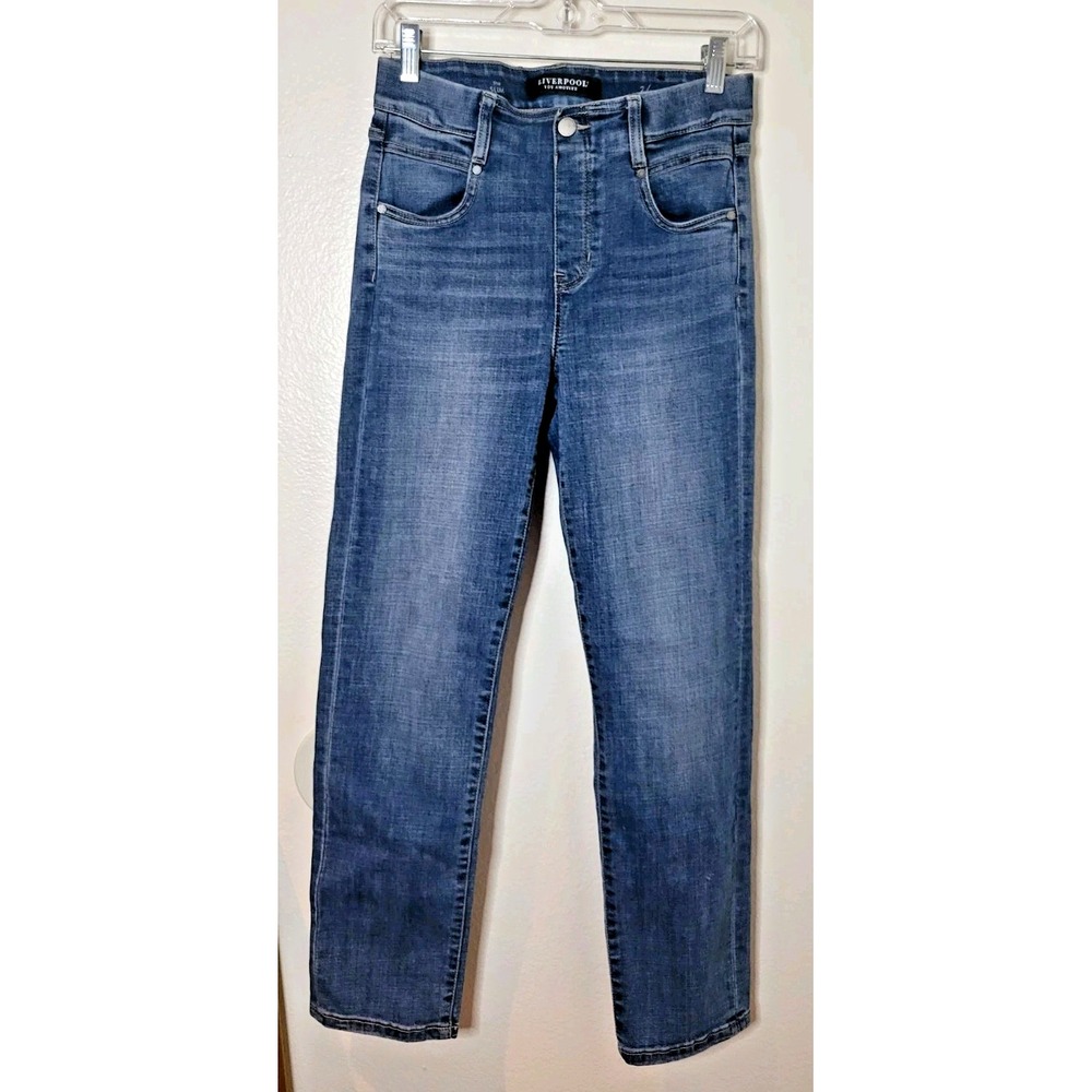 Liverpool Los Angeles The Slim Jeans Johnstown Blue Wash Sz 26 Sz 2